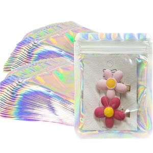 25 Pack of Holographic Resealable Mylar Bags